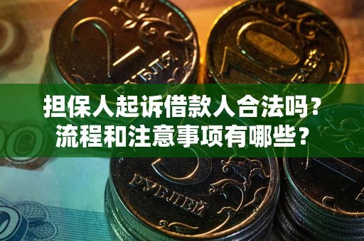 北京担保人起诉借款人合法吗？流程和注意事项有哪些？