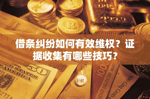 北京借条纠纷如何有效维权？证据收集有哪些技巧？