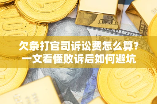 北京欠条打官司诉讼费怎么算？一文看懂败诉后如何避坑